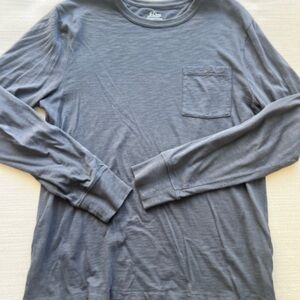J. Crew Garment Dyed Blue Long Sleeve Shirt. NEW!